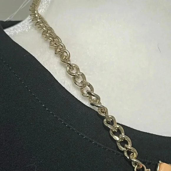 Art Deco Floral Jewelled Necklace  Costume Jewelry - Picture 6 of 7